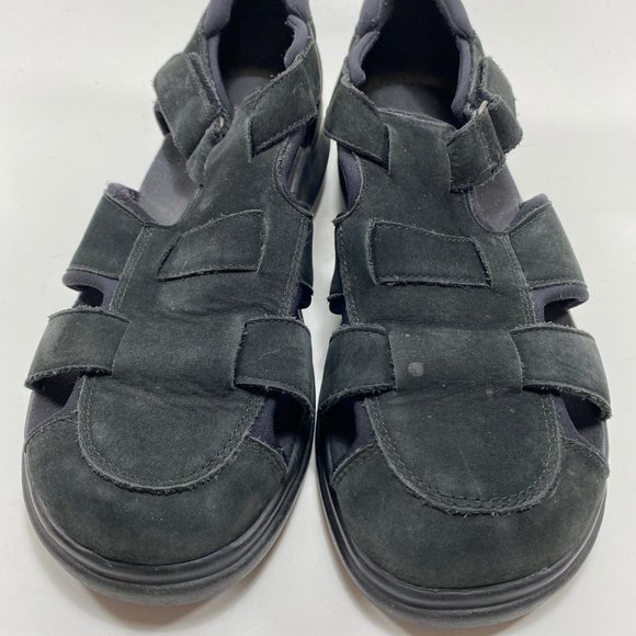 L L Bean Women's Black Suede Comfort Walking Shoes Career Casual Closed Toe 9 - Picture 3 of 8